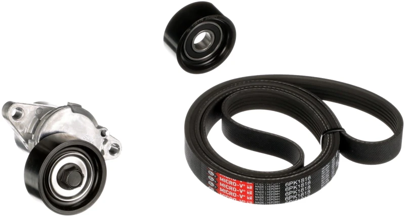 Image of GATES K016PK1818 V-ribbed belt set Micro-V Stretch Fit V-Ribbed Belt Set (542)