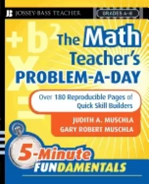 Image of math teachers problem a day grades 4 8 over 180 reproducible pages of quick