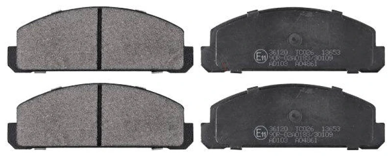 Image of A.B.S. 36120 Brake pad set without integrated wear sensor Brake Pad Set,disc brake (402)