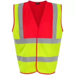 Image of PRO RTX High Visibility Unisex Waistcoat (XL) (Yellow/Pink) - Yellow/Pink