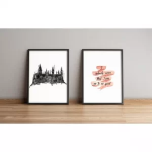 Image of 2PYSCT-006 Multicolor Decorative Framed MDF Painting (2 Pieces)