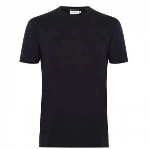 Calvin Klein Liquid Tonal T Shirt - Calvin Navy