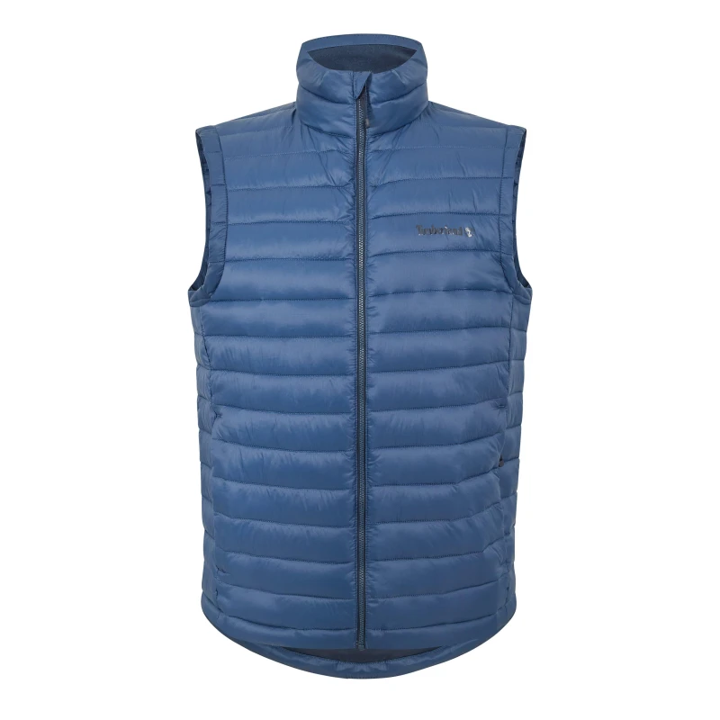 Image of Timberland Mens Durable Water Repellent Gilet Dark Denim male S