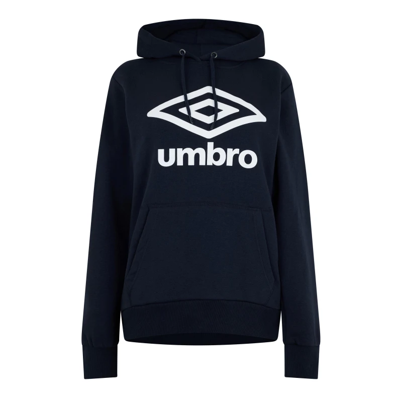 Image of Umbro Diamond Logo Hoodie Womens - Blue Blue 8