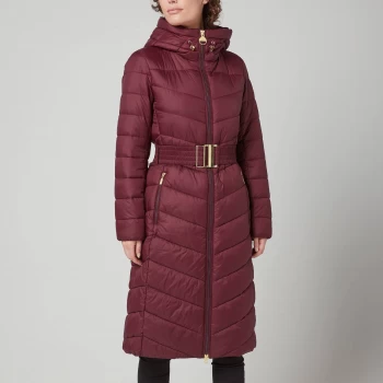 Image of Barbour International Womens Lineout Quilted Jacket - Merlot - UK 16