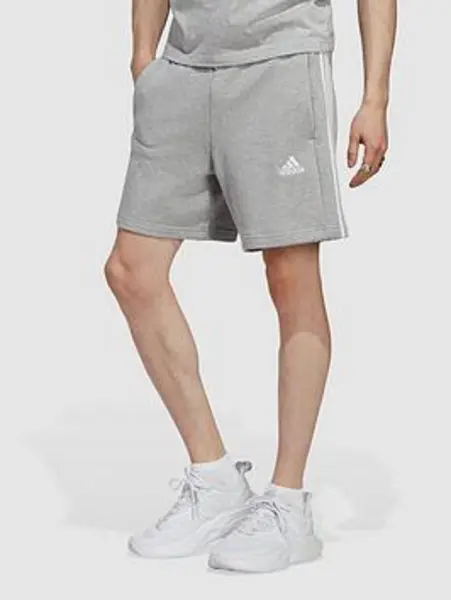 Image of adidas Essentials 3 Stripe Fleece Shorts Mens - Size XS