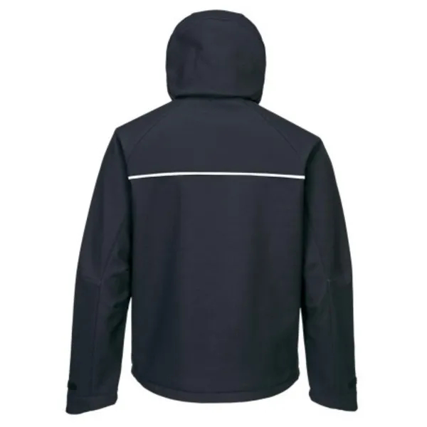 image of Portwest DX4 Mens Softshell Jacket DX474BKRXS Colour: Black