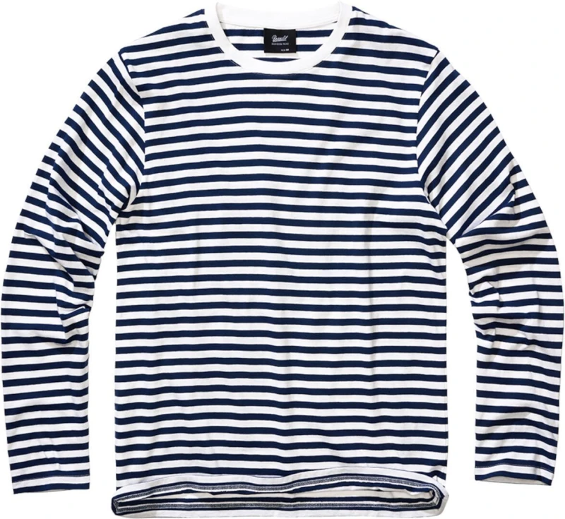 Image of Brandit Long sleeve T-Shirt Brandit Stripe Bleu Male 3XL