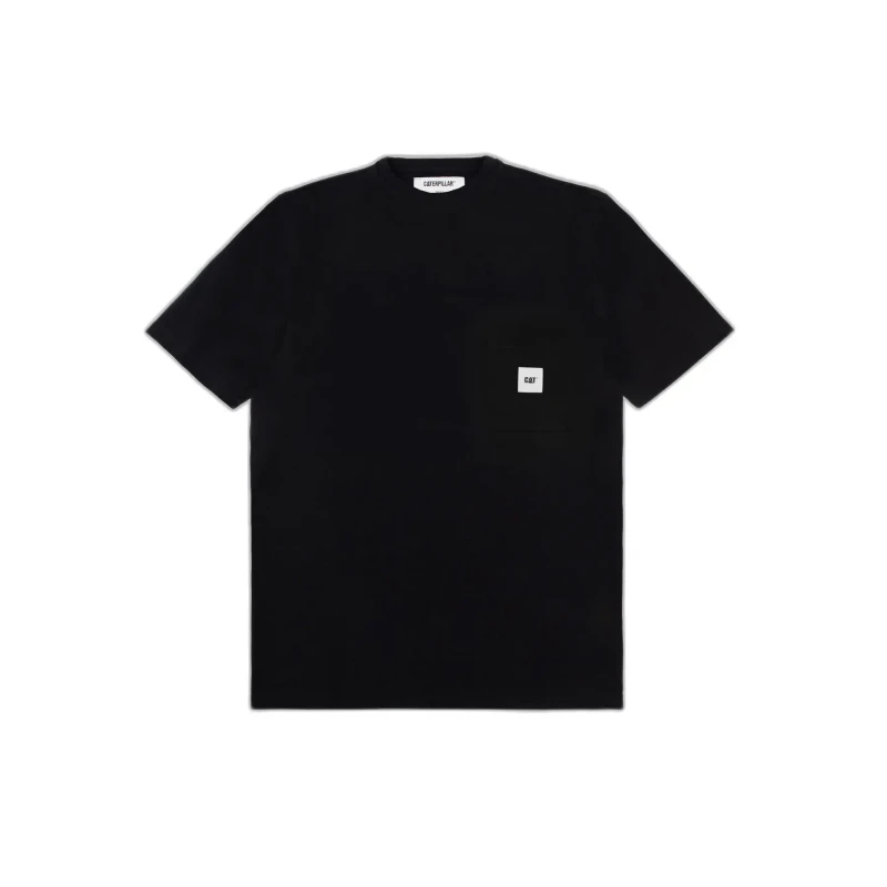 Image of Caterpillar T-Shirt Caterpillar Basic Pocket Noir Unisex M
