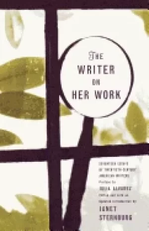 Image of writer on her work