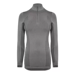 Puma Evoknit Seamless Half Zip Top Womens - Grey