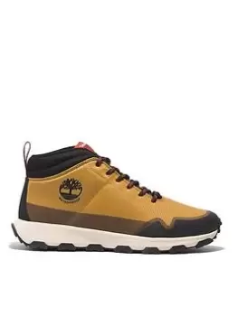 Image of Timberland Timberland Winsor Waterproof Trail Mid Fabric Boot, Brown, Size 11, Men