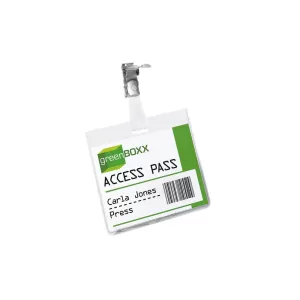 Image of Durable 60x90mm Security Fastener Name Badge Pack of 25 8003