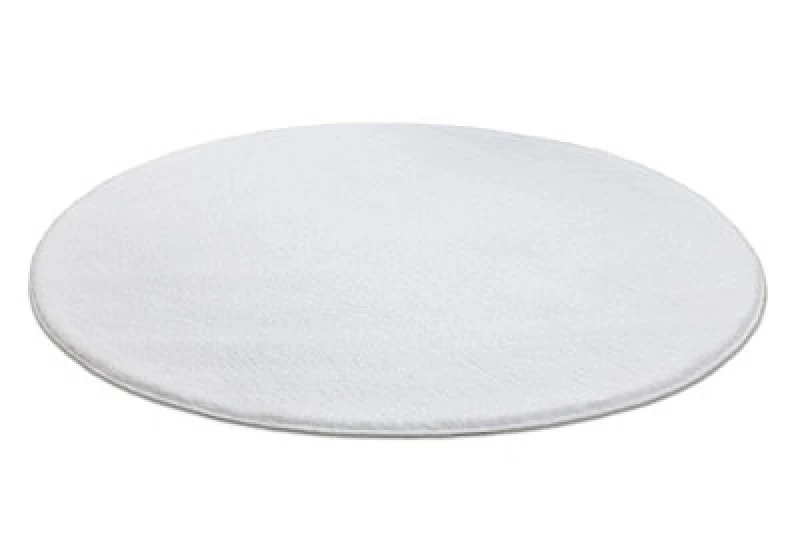 Image of RugsX Modern Washing Carpet Lindo Circle White, Anti-Slip, Shaggy Circle 80 Cm