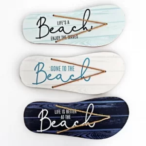Image of 30cm Nautical Flip Flop Wall Plaque