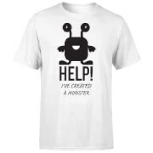 Image of HELP Ive Created a Monster T-Shirt - White - 3XL