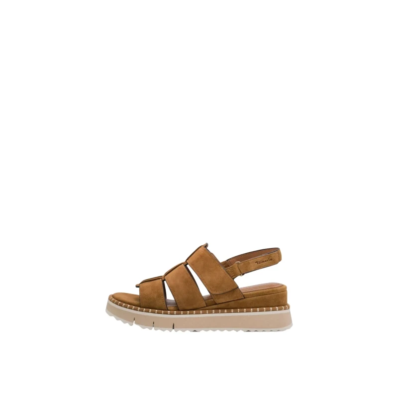 Image of tamaris Womens wedge sandals Tamaris Touch-IT Marron Female 37