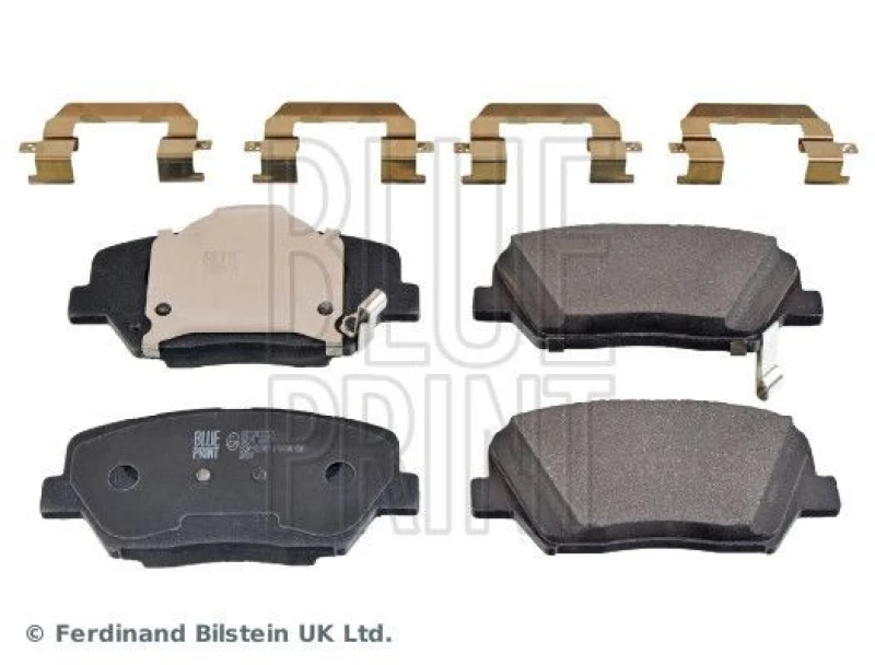 Image of Blue PRINT Brake pad set Blue PRINT ADG042187