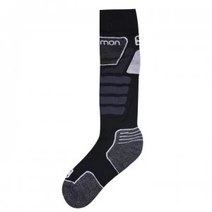 Image of Salomon S Pro 2 Pack Ski Socks Mens - Black/Grey