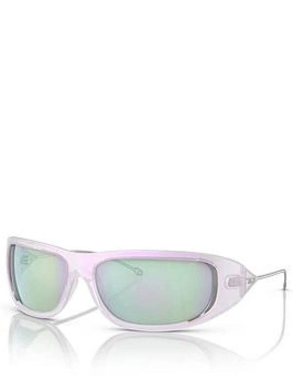 Image of Diesel 0Dl3001 Oval Sunglasses - Clear Clear WKA1Q Female