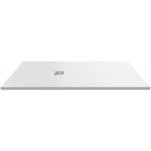 image of Slimline Slate Rectangular Shower Tray 1600mm x 800mm - White - Nuie