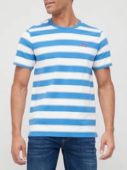 Image of Levis Original Stripe T-Shirt - Sapphire , Sapphire Size M Men