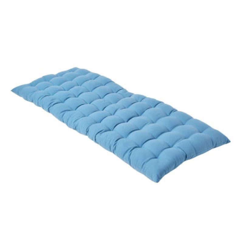Image of Homescapes Bench Cushion, Two Seater Blue