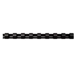 Image of Fellowes 8mm A4 Plastic Comb Black 1 x Pack of 100 Plastic Combs