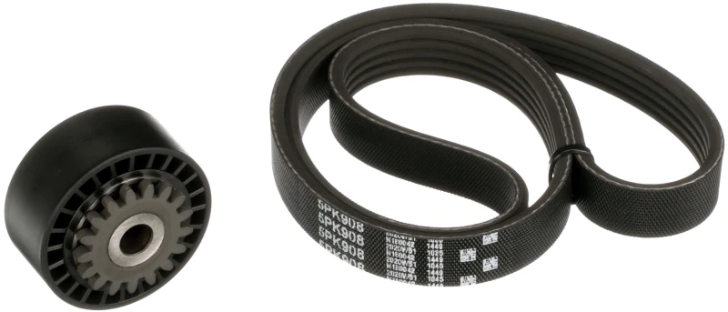 Image of GATES K015PK908 V-ribbed belt set Micro-V Stretch Fit V-Ribbed Belt Set (542)