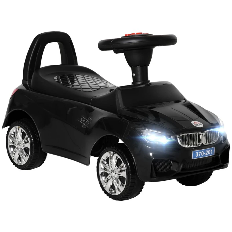Image of HOMCOM Ride on Car Baby Toddler Walker Foot to Floor Sliding Car Slider Black 370-201V00BK