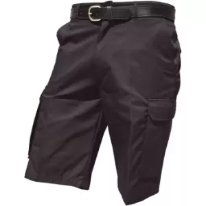 image of Warrior Mens Cargo Work Shorts (40) (Black) - Black