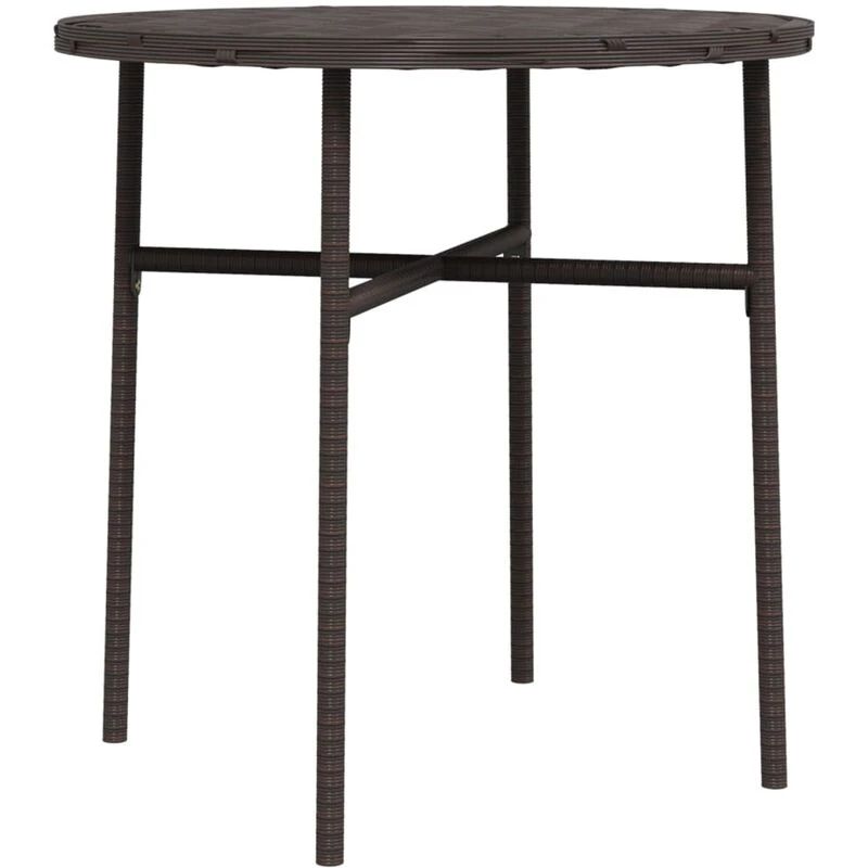 Image of VIDAXL Tea Table Brown 45cm Poly Rattan Vidaxl 8720286699218