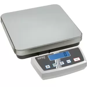 Image of KERN Platform scales, with dust and splash water protection, weighing range up to 12 kg, read-out accuracy 1 g, weighing plate 318 x 308 mm