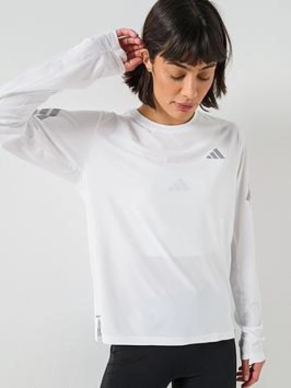 Image of Womens Long Sleeve Jersey adidas ADI365 Iconic Blanc Female S