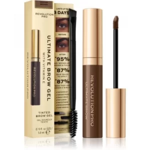 Image of Revolution PRO Ultimate Brow Gel Setting Gel for Eyebrows Shade Medium Brown 5,8 g