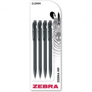 Image of Zebra Mechanical Pencil Black PK4