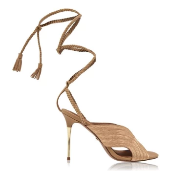 image of Reiss Minerva Strap Tie Heels - Brown