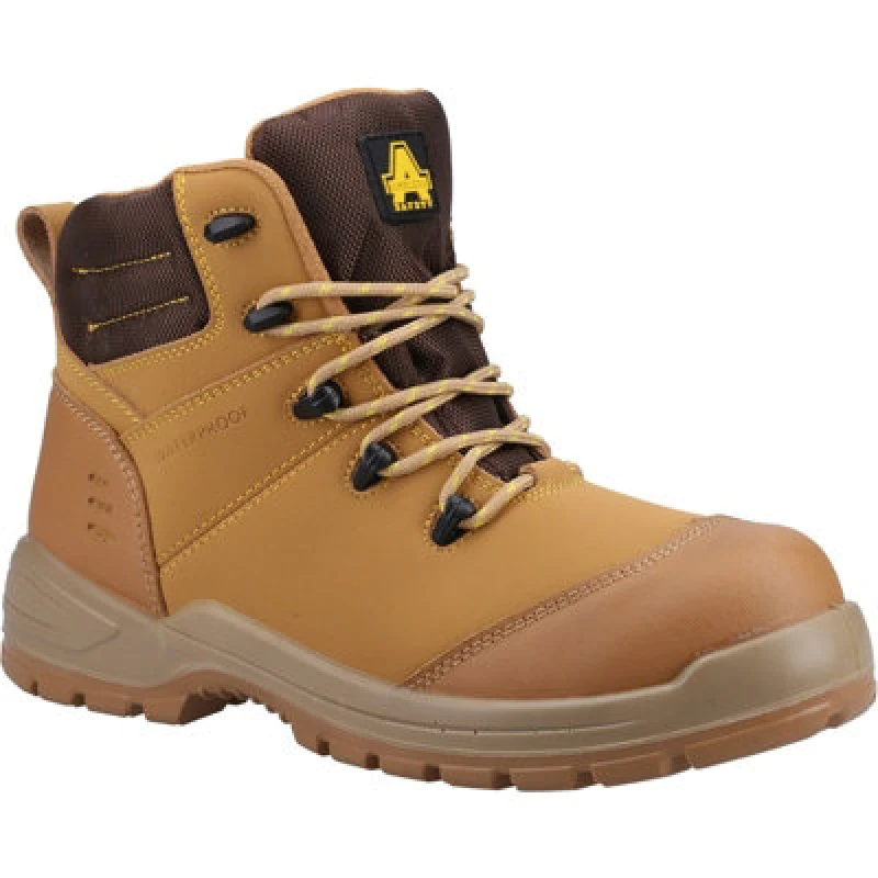 Image of Amblers Safety Mens 308C S3 SRC Metal Free Safety Boots UK Size 7 (EU 41) Honey AMB336-HONEY-7