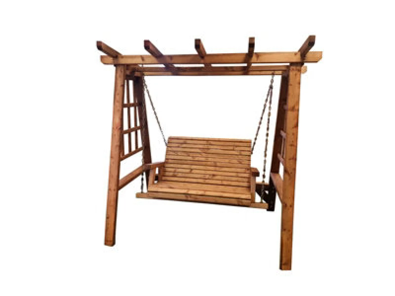 Image of Churnet Valley Garden Furniture Ltd 2 Seater Valley Garden Swing Seat Hammock - Redwood - L125 X W180 X H185cm - Minimal Assembly Required