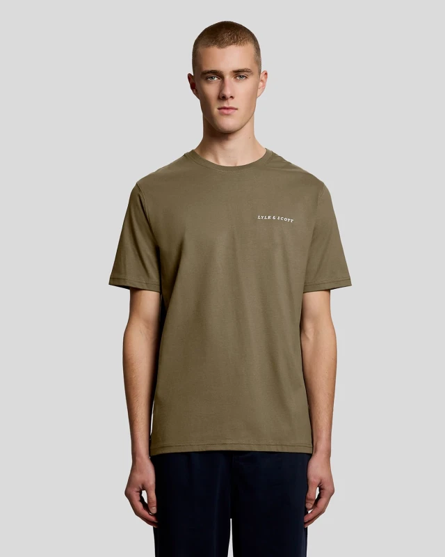 Image of Lyle & Scott T-Shirt Lyle & Scott Script Vert Male 2XL