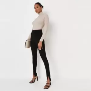 Image of Missguided Tailored Jersey Slim Fit Trousers - Black