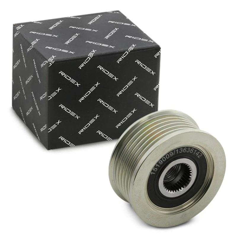 Image of Alternator clutch pulley RIDEX 1390F0072