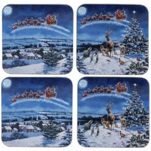 Image of Macneil Magic of Xmas Coasters Set of 4