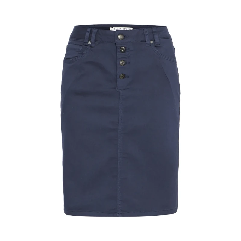Image of Pulz Jeans Denim skirt For Her Pulz Jeans Rosita Bleu Female 32