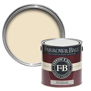 Image of Farrow & Ball Estate New white No. 59 Matt Emulsion Paint 2.5L