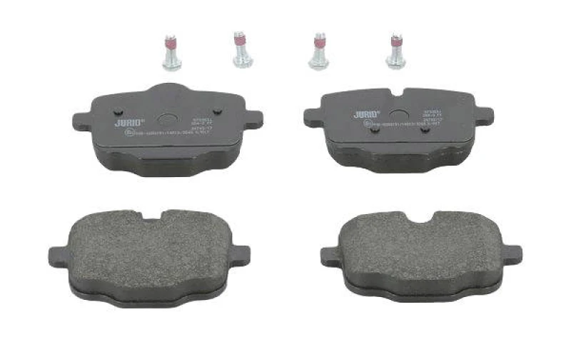 Image of JURID 573353J Brake pad set prepared for wear warning indicator, with accessories Brake Pad Set,disc brake (402)