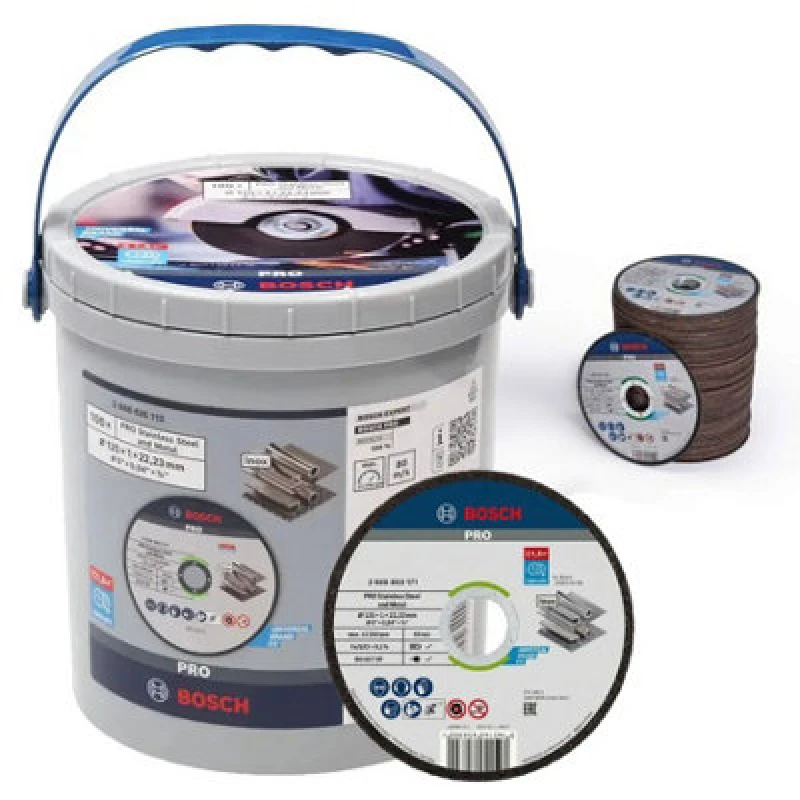 Image of Bosch PRO Thin INOX Stainless Steel Cutting Disc Bulk Pack 2608626113 Diameter: 125mm
