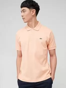 Image of Lacoste Classic Fit L.12.12 Polo Shirt, Orange Size M Men