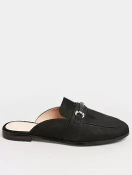 image of Long Tall Sally Chain Mule Loafer - Black, Size 10, Women