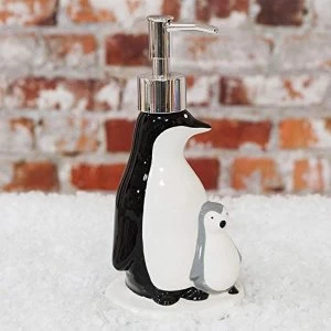 image of Christmas Penguin & Chick Soap Dispenser